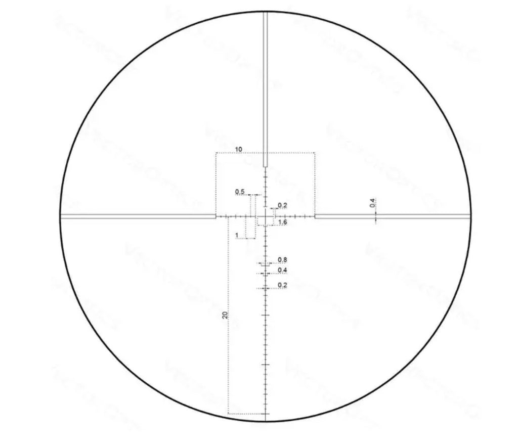 GPO CENTURI RIFLESCOPE COMPACT 4-16x44i FFP MIL