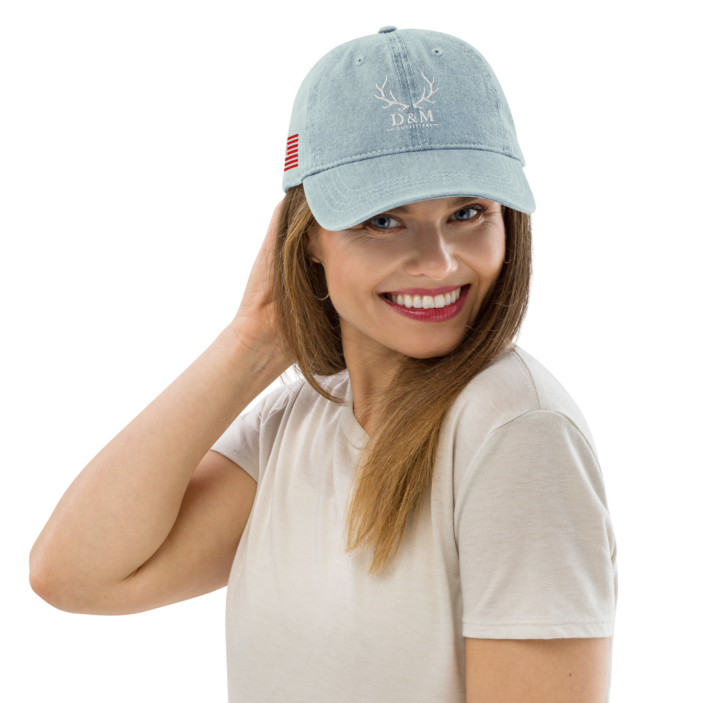 D&M Embroidered Denim Hat