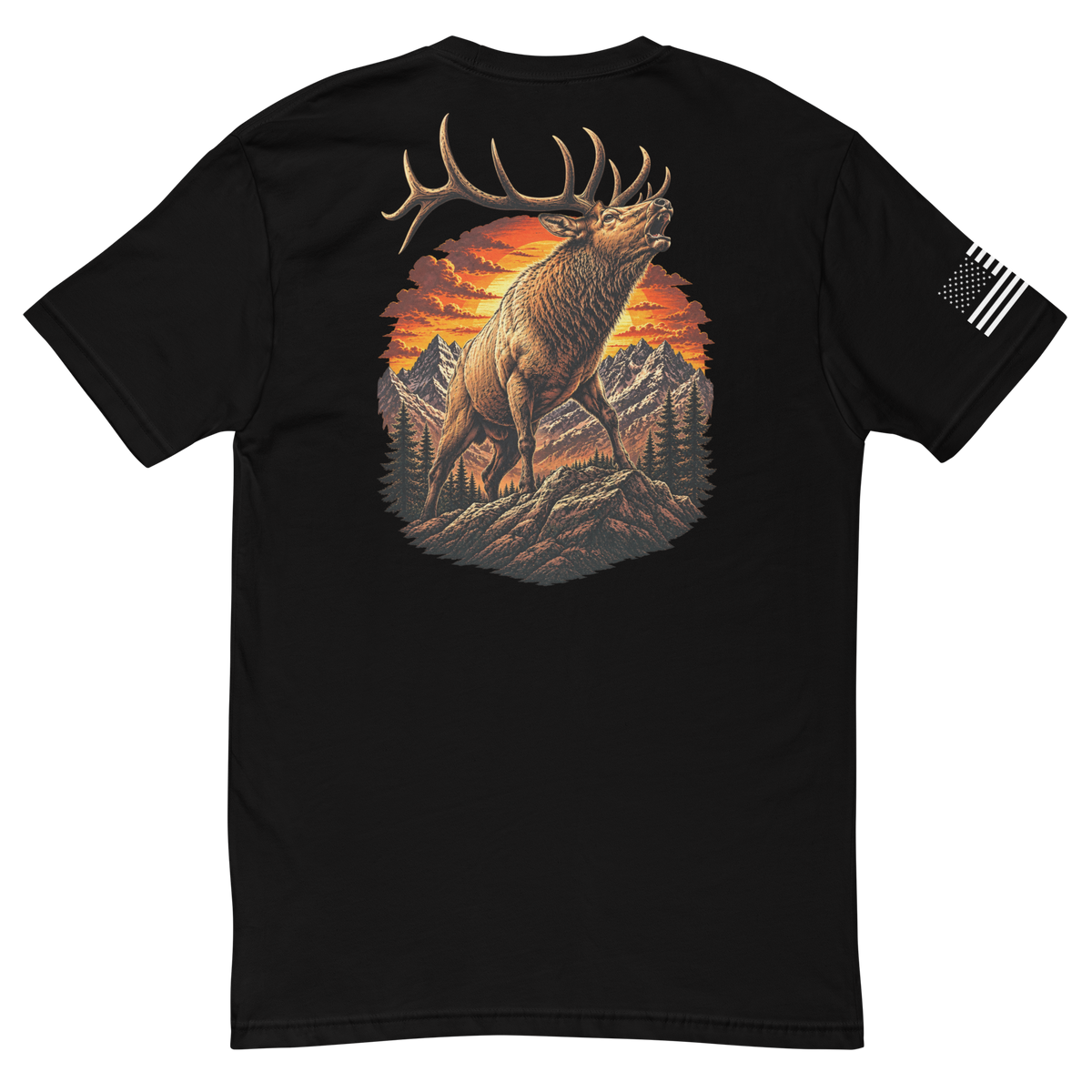 Elk Szn Fitted Men’s Tee (Black)