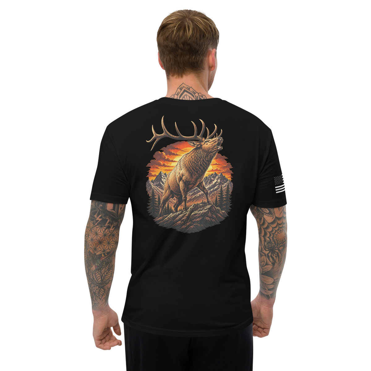 Elk Szn Fitted Men’s Tee (Black)