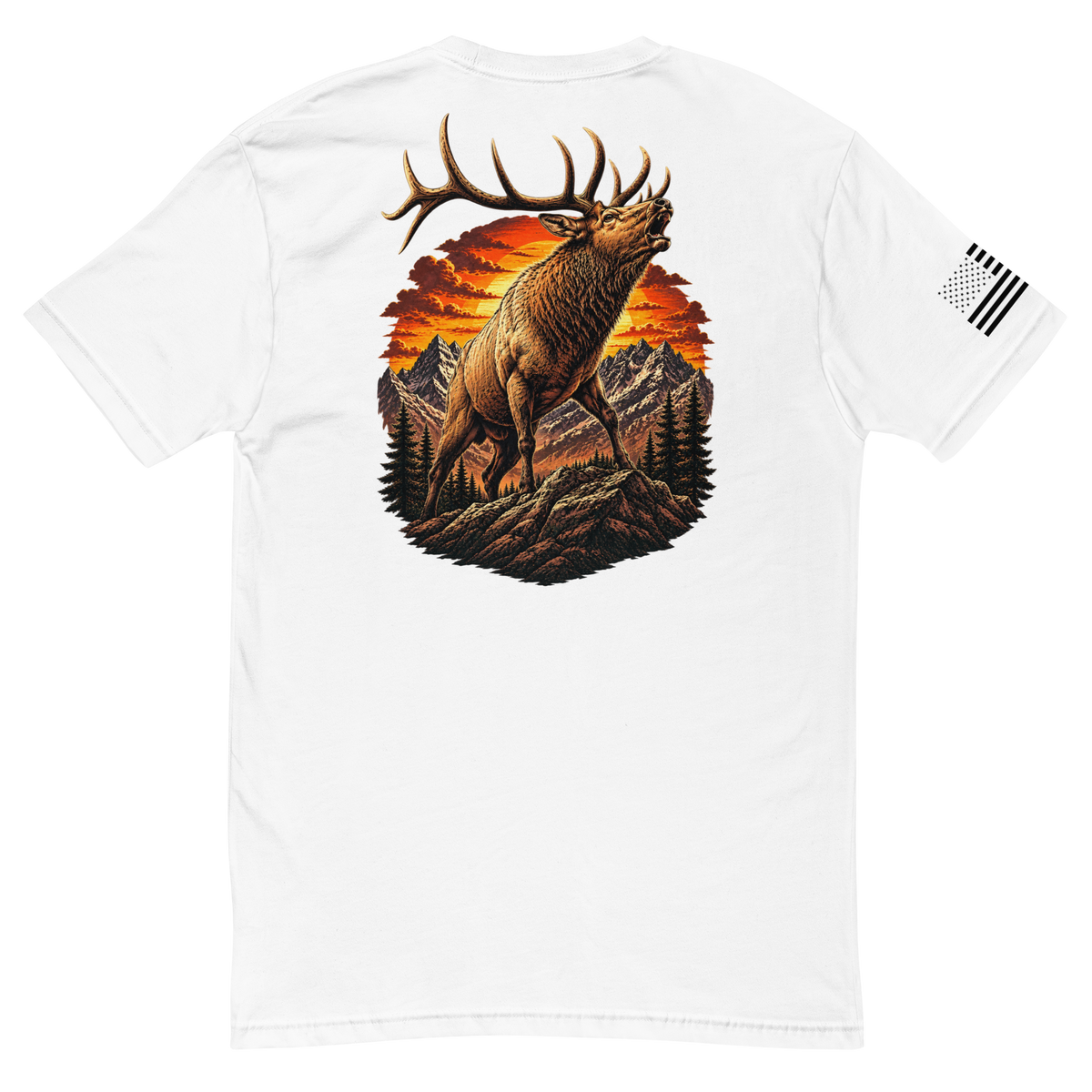 Elk Szn Fitted Men’s Tee (White)