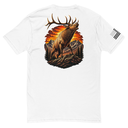 Elk Szn Fitted Men’s Tee (White)