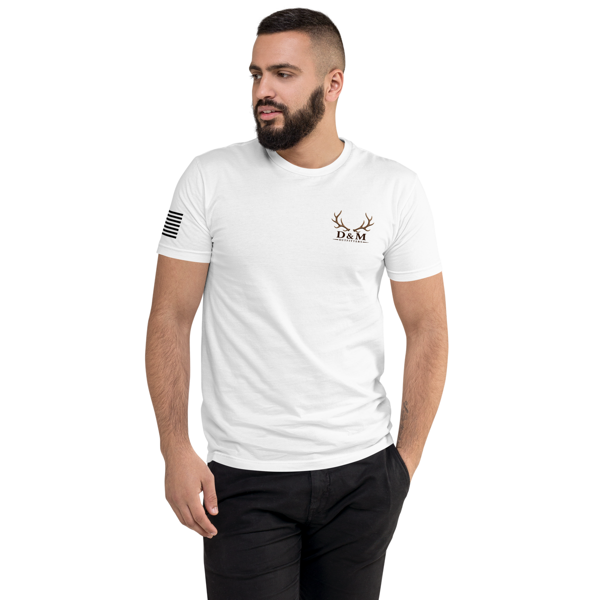 Elk Szn Fitted Men’s Tee (White)