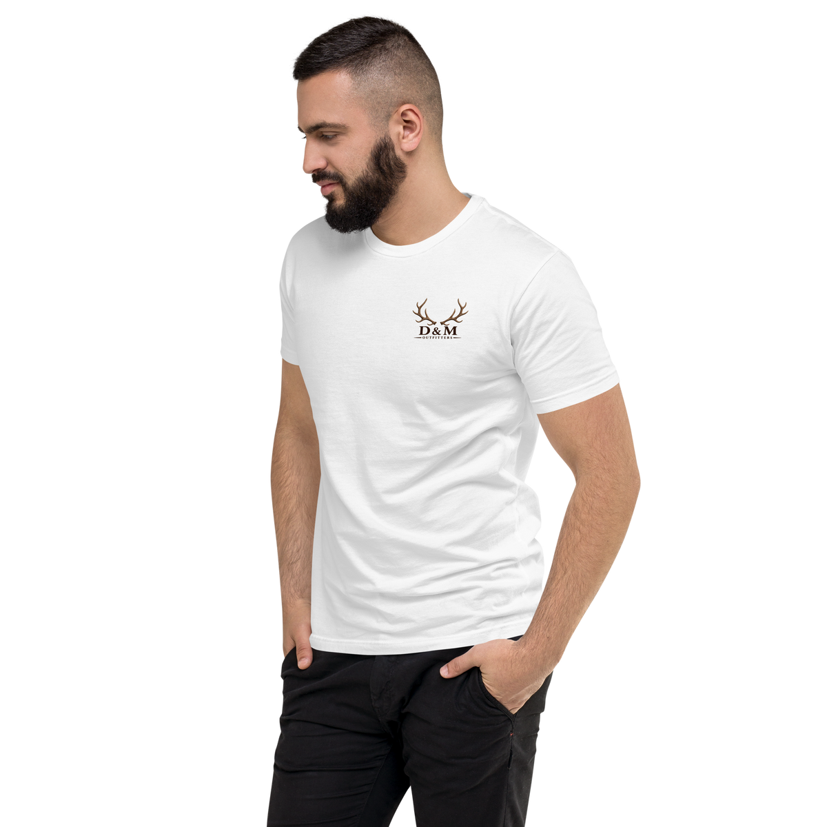 Elk Szn Fitted Men’s Tee (White)