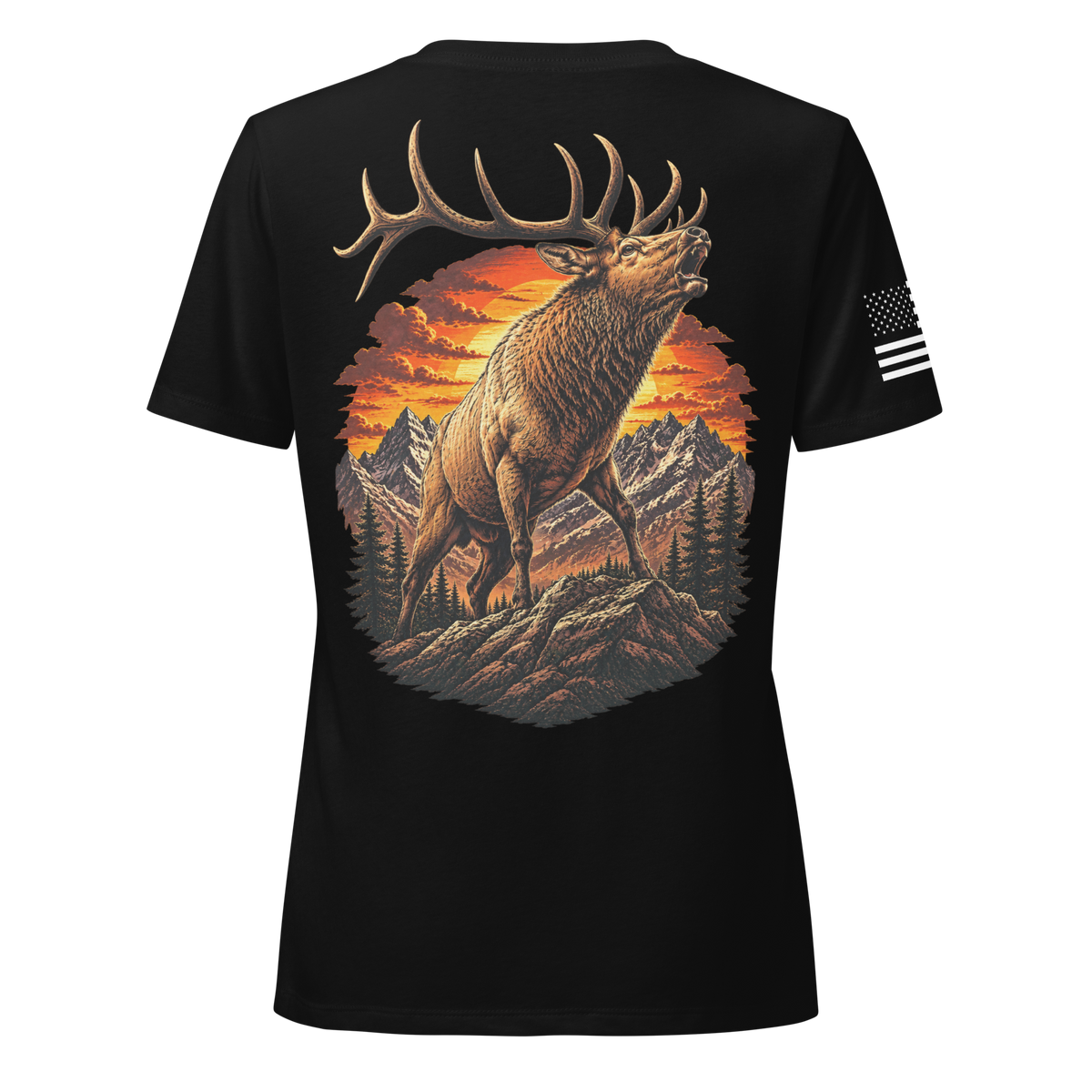 Elk Szn Womens VNeck (Black)