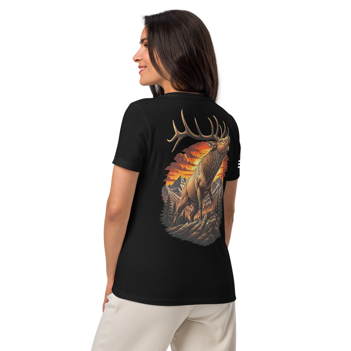 Elk Szn Womens VNeck (Black)