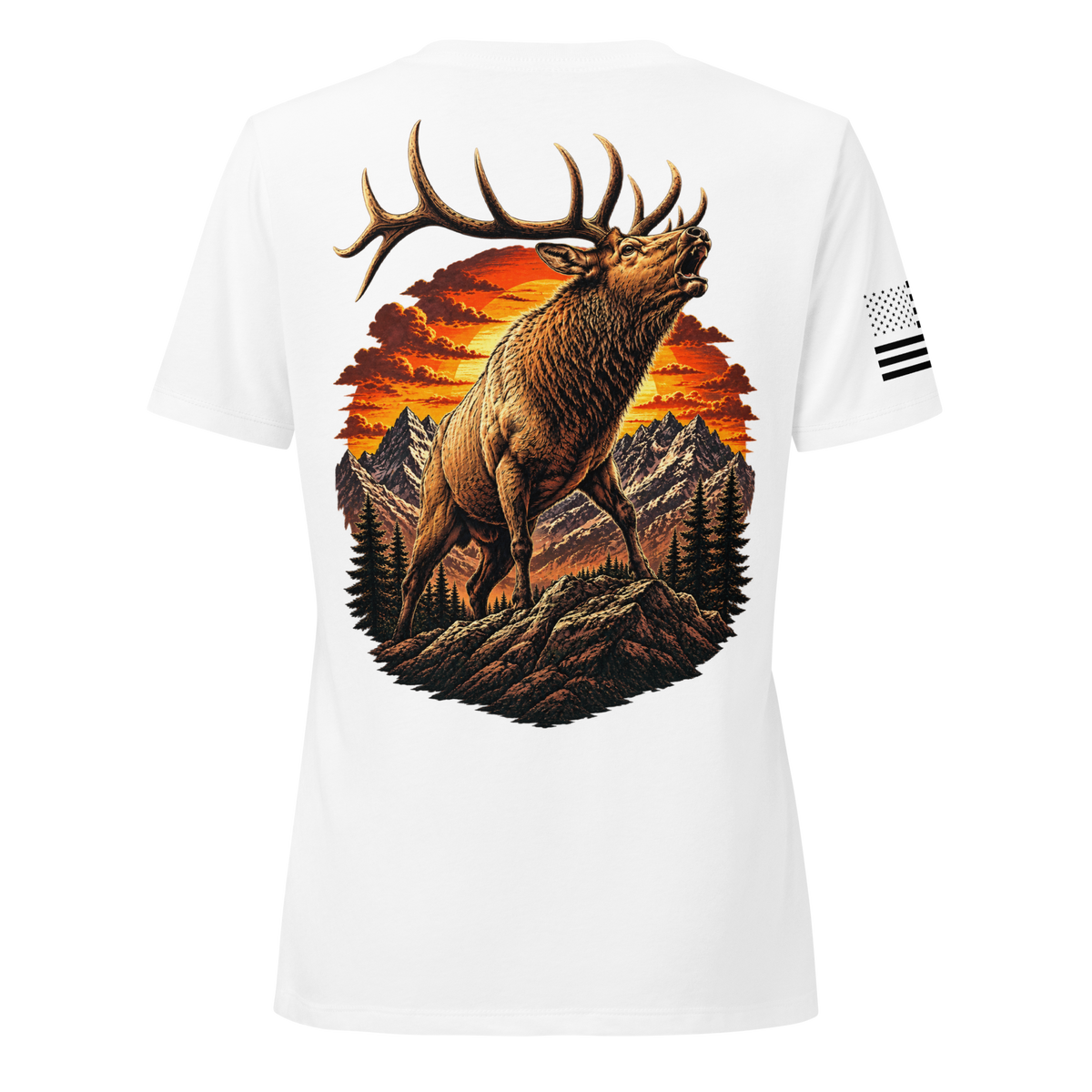 Elk Szn Womens VNeck (White)