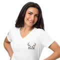 Elk Szn Womens VNeck (White)