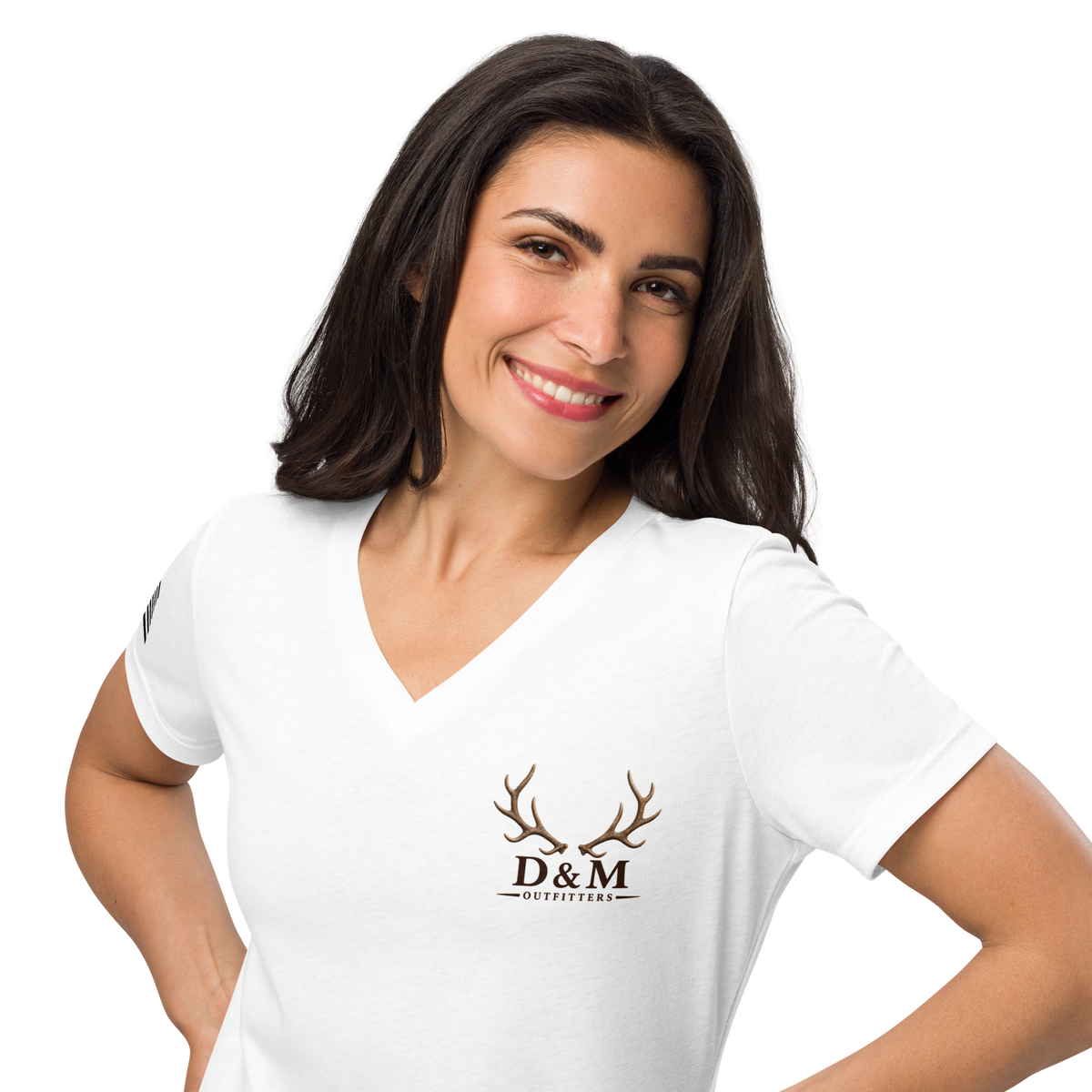 Elk Szn Womens VNeck (White)